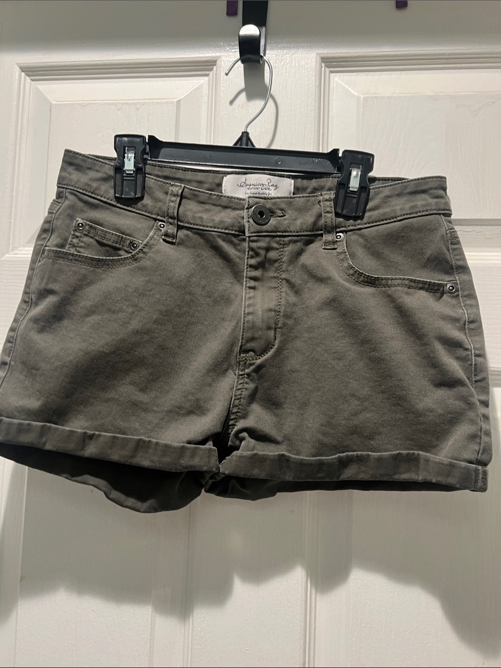 American Rag Brown Roll-Hem Jean Shorts